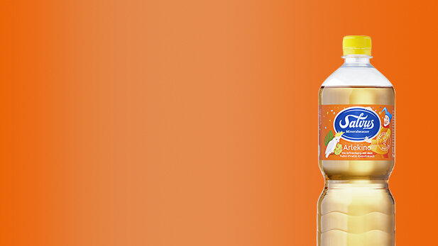 Darstellung des Salvus Arlekino Produktes in der 1,0 Liter PET.
